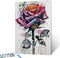 Street Graffiti Rose Paint by Numbers for Adults – Pastel Colors DIY Painting Kit, Acrylic Paint, 16"x20" Canvas (No Frame)